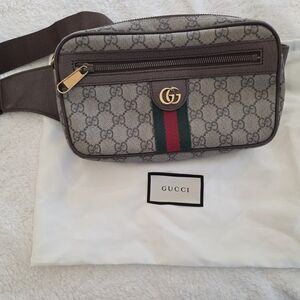 Gucci Brown and Green Men's Bag